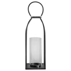 image of Crossland Grove Edmonton Lantern Black 200x200x440Mm