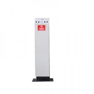 Image of Contico Silver Outdoor Freestanding Ashtray