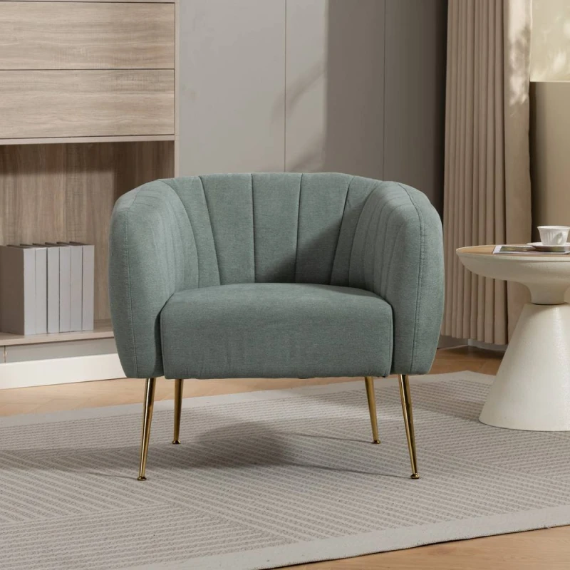 Image of Artemis Home Stanton Accent Chair in Duck Egg Blue Size: 1 Pack Duck Egg Blue Unisex 1 Pack