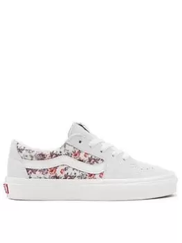 image of Vans SK8-Low - White, Size 6, Women