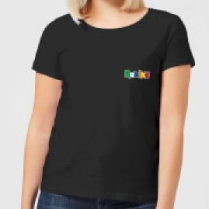 image of Rubik's Core Logo Pocket Womens T-Shirt - Black - 5XL