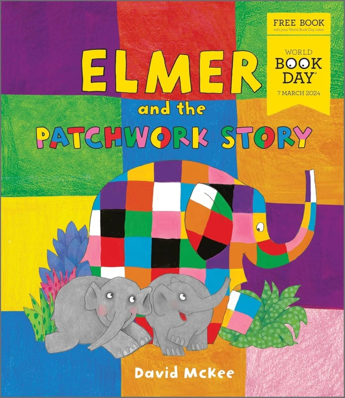 Image of Elmer and the Patchwork Story by David McKee A World Book Day 2024 Paperback David McKee Books