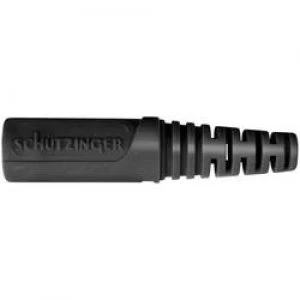 image of Jack socket Connector straight Pin diameter 4mm Black Schuetzi