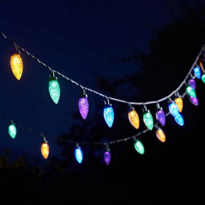Image of Smart Solar Multipower Pinecone String Lights - Set Of 30 One Colour WEV2L Unisex