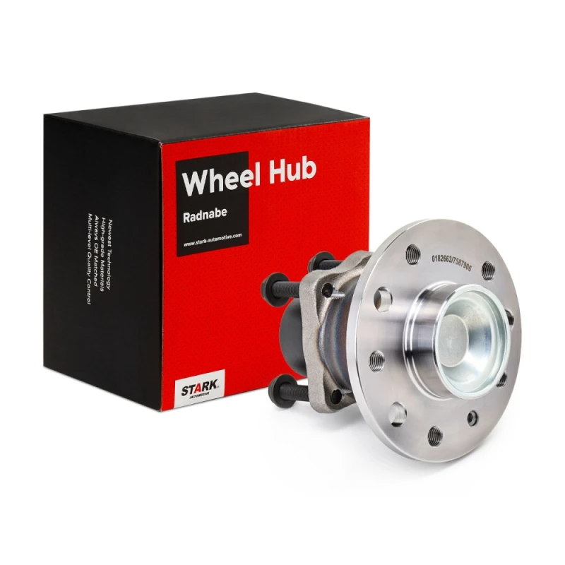 Image of STARK SKWB-0180051 Wheel bearing kit Rear Axle both sides, with integrated magnetic sensor ring Wheel Bearing Kit (654)