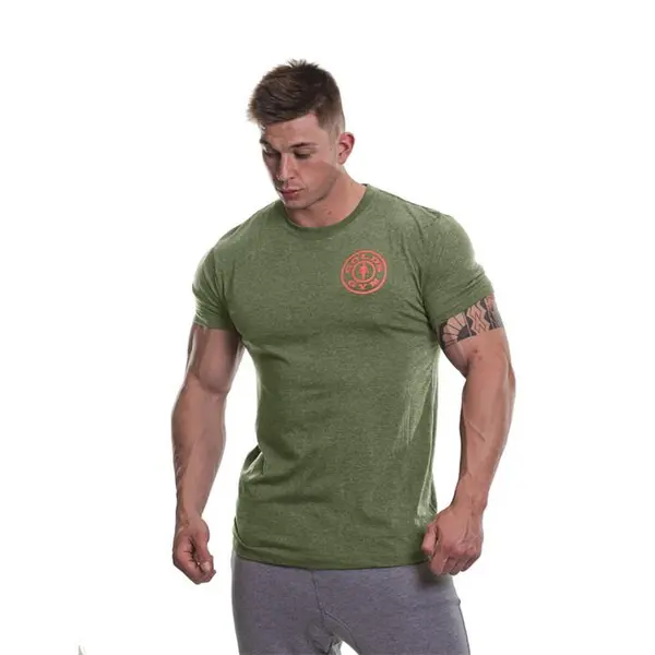 Image of Golds Gym Basic Left Chest T-Shirt Mens - Green S