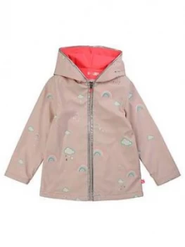 Image of Billieblush Girls Magic Hooded Raincoat - Pink, Size 8 Years, Women