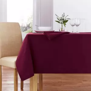 image of Charlotte Thomas - Forta Tablecloth Burgundy 90x90 - Purple