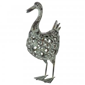 Image of Smart Solar Metal Silhouette Duck Light