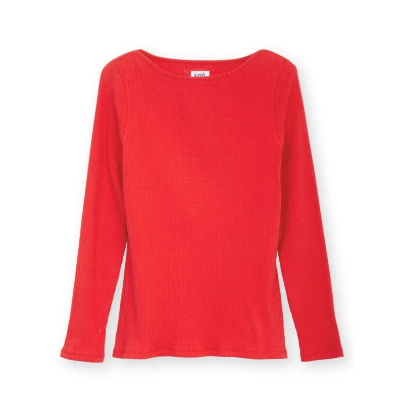 Image of Kite Womens long-sleeved boat-neck T-Shirt Kite Ashington Rouge Female 40