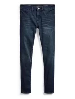 Image of Ralph Lauren Girls Aubrie Denim Legging Jeans - Dark Wash, Dark Wash, Size Age: 10 Years, Women