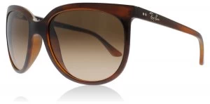 image of Ray-Ban Cats 1000 Sunglasses Stripped Havana 820/A5 57mm