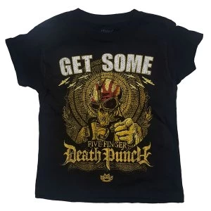 Image of Five Finger Death Punch - Get Some Kids 11 - 12 Years T-Shirt - Black