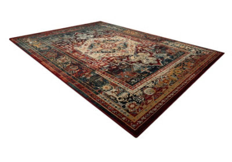 Image of RugsX Wool Polonia Rug in Red Size: 200cm x 300cm Red Unisex 200cm x 300 cm