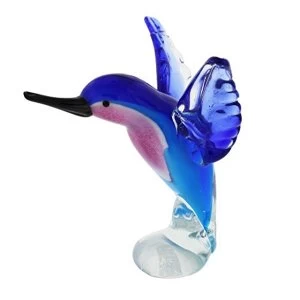 image of Objets d'art Glass Figurine - Hummingbird