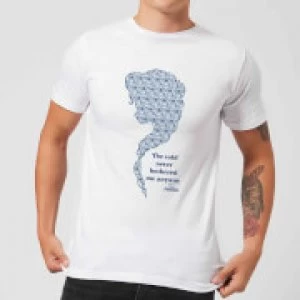 Image of Disney Frozen The Cold Never Bothered Me Anyway Mens T-Shirt - White