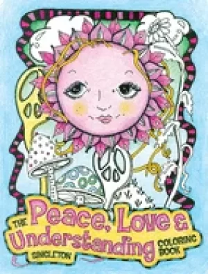 Image of peace love and understanding coloring book