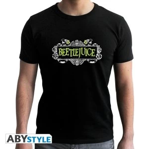 Image of Beetlejuice - Beetlejuice Mens Large T-Shirt - Black