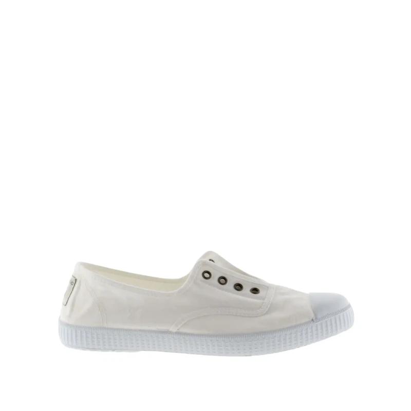 Image of Victoria Womens lace-up Trainers Victoria 1915 anglaise toile lavee Blanc Female 38