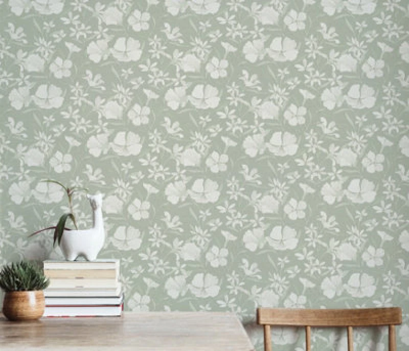 Image of Erismann Brise Quality Vinyl In Green