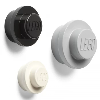 image of LEGO Wall Hanger Set - Grey/Black/White