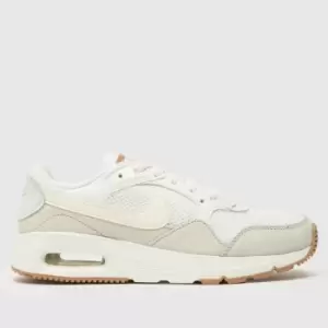 image of Nike White & Beige Air Max Sc Trainers