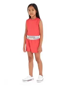 Image of Tommy Hilfiger Girls Graphic Tape Set - Laser Pink, Size Age: 8 Years, Women