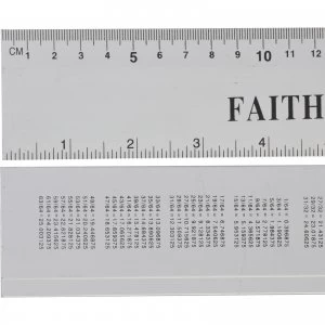 image of Faithfull Aluminium Rule 12" / 300mm