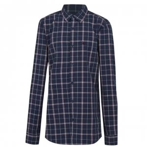 image of Jack Wills Salcombe Poplin Check Shirt - Navy/Red