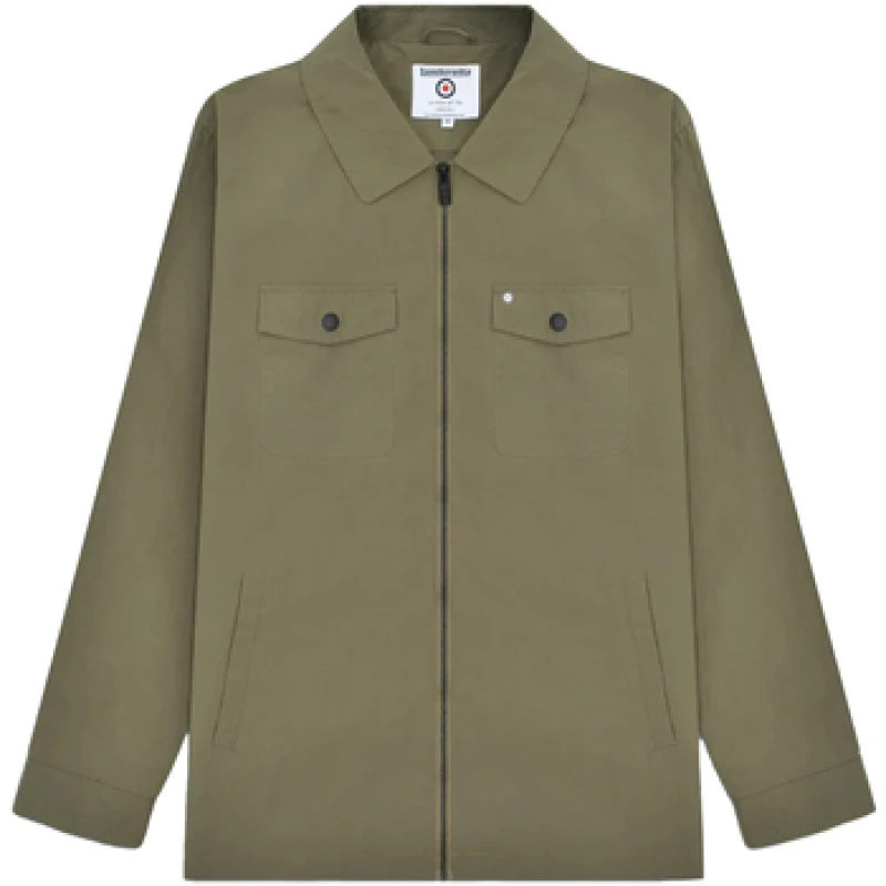 Image of Lambretta Lambretta Men Kalmar Jacket in Green Size: Medium Green M Male 5063703945653