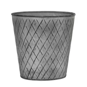 image of Ivyline Outdoor Chatsworth 26 x 26cm Zinc Planter