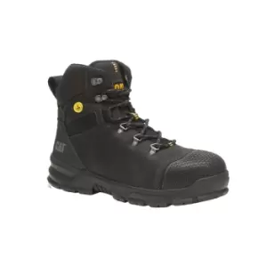 Image of Caterpillar Mens Accomplice Grain Leather Safety Boots (10 UK) (Black)