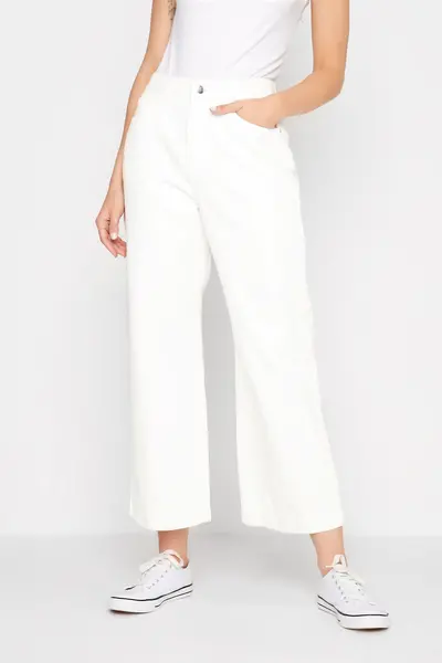 Image of Long Tall Sally Tall Cropped Jeans White