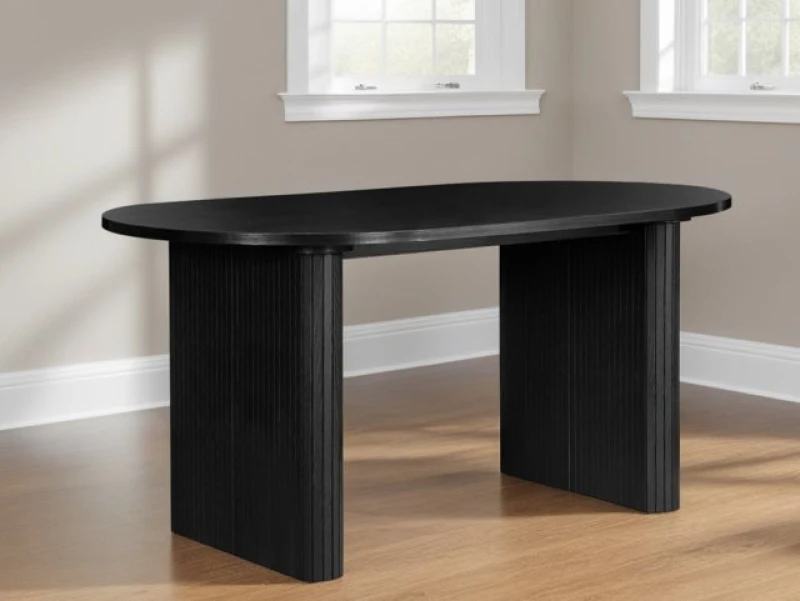 Image of Birlea Axel 160cm Black Dining Table
