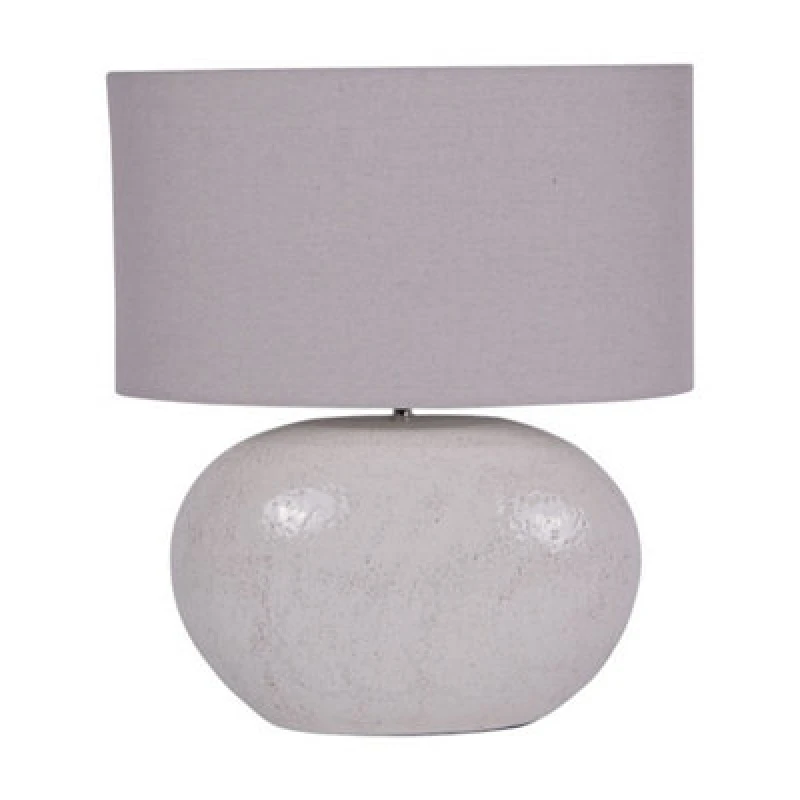 Image of Buttercup Farm Oviedo Table Lamp - Terracotta/linen - L21.5 X W44 X H53cm - White