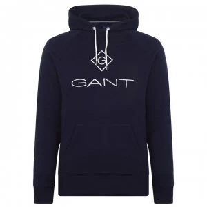 image of Gant Gant OTH Logo Hoodie - Navy 433