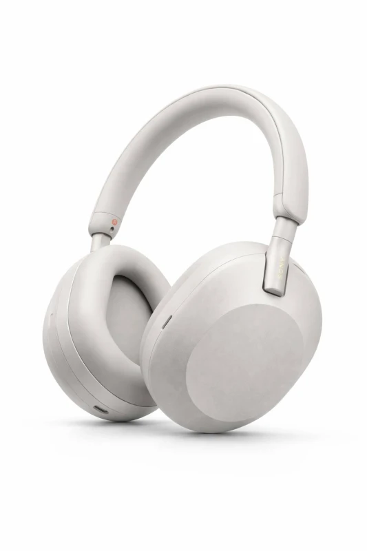 Image of Sony Sony WH-1000XM5 Wireless Noise Cancelling Over-Ear Headphones in Silver Silver One Size Unisex 4548736132610