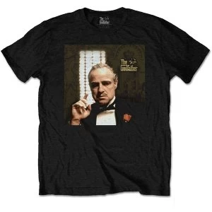 image of The Godfather - Pointing Unisex Large T-Shirt - Black