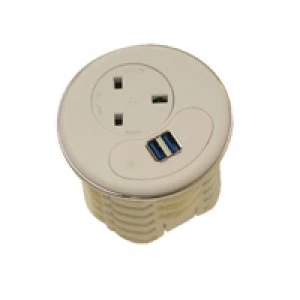 Image of Jemini White Cable Port Power Module KF74937