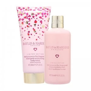 Baylis Harding Rose Prosecco Fizz Gift Set 300ml 2 Piece