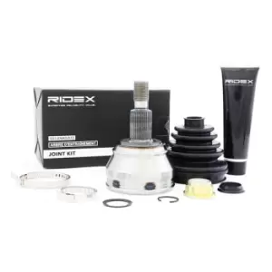Image of RIDEX CV Joint VW,AUDI,SKODA 5J0005 1H0407311,1H0498099A,1J0407311C Axle Joint,Joint Kit, drive shaft 1J0407311D,357498099E,357498099EV,357498099EX