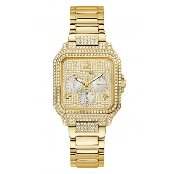 image of Ladies Deco Stainless Steel Gold Tone Watch GW0472L2