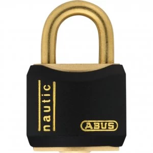 image of Abus T84 Series Brass Padlock 25mm Black Standard