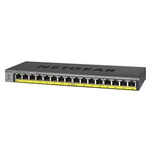 16 Port PoE Gigabit Unmanaged Switch 8NEGS116PP100