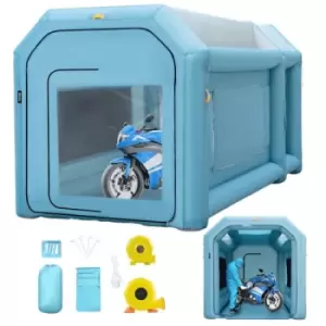 Image of VEVOR Inflatable Spray Booth Car Paint Tent 13x8x8.2ft Filter System 2 Blowers