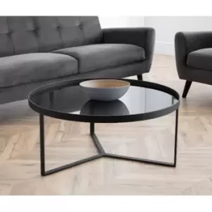 image of Julian Bowen Loft Coffee Table Smoked Glass