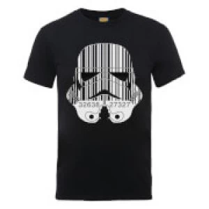 Image of Star Wars Stormtrooper Barcode T-Shirt - Black