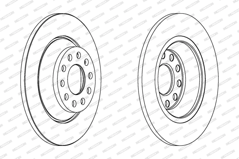 Image of Brake disc FERODO DDF1307C