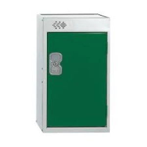 image of One Compartment Quarto Locker D450mm Green Door MC00082