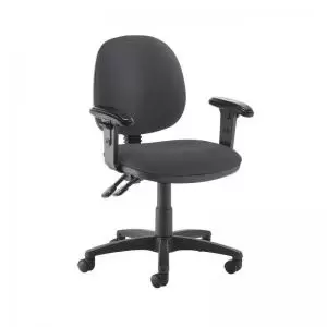 image of Jota medium back PCB operators chair with adjustable arms - Blizzard